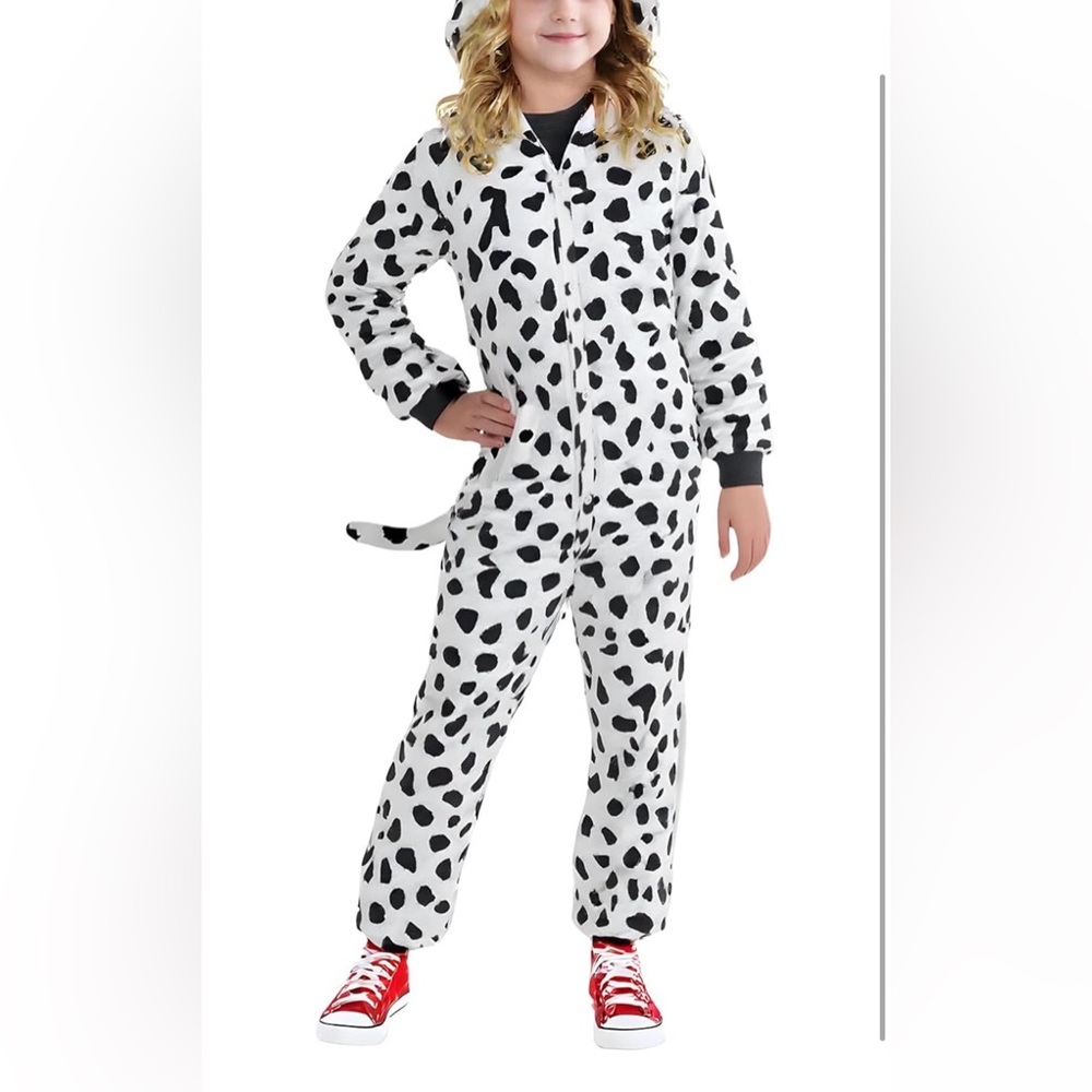 Dalmatian Onesie Costume Kids Animal Pajamas Halloween